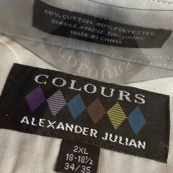Alexander Julian Colours Dress Shirt & Silk Tie - Picture 9 of 15